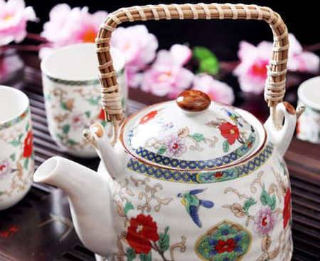 景德鎮精品陶瓷 七頭提梁壺茶具套裝，典藏中式茶藝之美